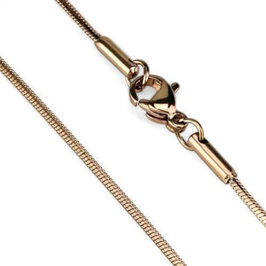 TK2435R - IP Rose Gold(Ion Plating) Stainless Steel Chain with No Stone