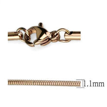 Load image into Gallery viewer, TK2435R - IP Rose Gold(Ion Plating) Stainless Steel Chain with No Stone