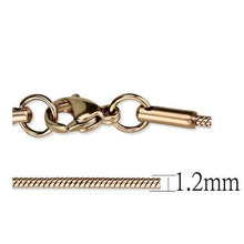 Load image into Gallery viewer, TK2436R - IP Rose Gold(Ion Plating) Stainless Steel Chain with No Stone