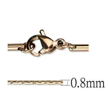 Load image into Gallery viewer, TK2439R - IP Rose Gold(Ion Plating) Stainless Steel Chain with No Stone
