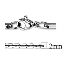 Load image into Gallery viewer, TK2440 - High polished (no plating) Stainless Steel Chain with No Stone