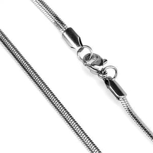 TK2441 - High polished (no plating) Stainless Steel Chain with No Stone