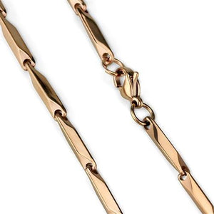 TK2442R - IP Rose Gold(Ion Plating) Stainless Steel Chain with No Stone