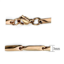 Load image into Gallery viewer, TK2442R - IP Rose Gold(Ion Plating) Stainless Steel Chain with No Stone