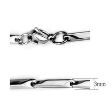 Load image into Gallery viewer, TK2442 - High polished (no plating) Stainless Steel Chain with No Stone