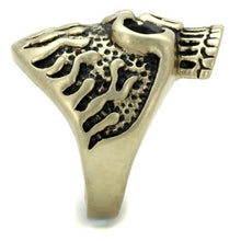 Load image into Gallery viewer, TK2455 - IP Antique Copper Stainless Steel Ring with Epoxy  in Jet