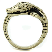 Load image into Gallery viewer, TK2459 - IP Antique Copper Stainless Steel Ring with Epoxy  in Jet