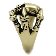 Load image into Gallery viewer, TK2464 - IP Antique Copper Stainless Steel Ring with Epoxy  in Jet