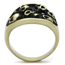 Load image into Gallery viewer, TK2473 - IP Antique Copper Stainless Steel Ring with Epoxy  in Jet