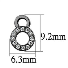 Load image into Gallery viewer, TK2856 - IP Light Black  (IP Gun) Stainless Steel Earrings with Top Grade Crystal  in Clear