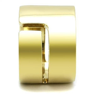 TK3118 - IP Gold(Ion Plating) Stainless Steel Ring with No Stone