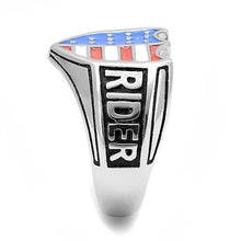 Load image into Gallery viewer, TK3192 - High polished (no plating) Stainless Steel Ring with Epoxy  in Multi Color
