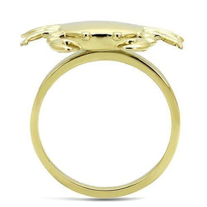 TK3199 - IP Gold(Ion Plating) Stainless Steel Ring with No Stone