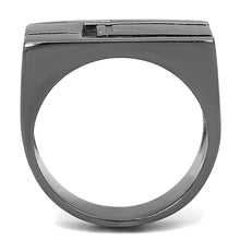 Load image into Gallery viewer, TK3272 - IP Light Black  (IP Gun) Stainless Steel Ring with No Stone