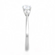 Load image into Gallery viewer, TK3431 - High polished (no plating) Stainless Steel Ring with AAA Grade CZ  in Clear