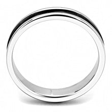 Load image into Gallery viewer, TK3502 - Two-Tone IP Black (Ion Plating) Stainless Steel Ring with No Stone