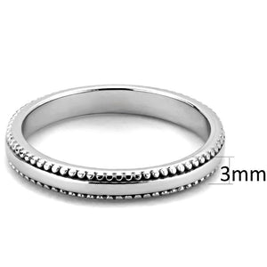 TK3503 - High polished (no plating) Stainless Steel Ring with No Stone