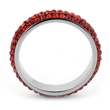 Load image into Gallery viewer, TK3536 - High polished (no plating) Stainless Steel Ring with Top Grade Crystal  in Siam