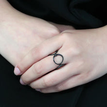 Load image into Gallery viewer, TK3568 - IP Black(Ion Plating) Stainless Steel Ring with No Stone