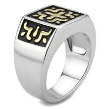 Load image into Gallery viewer, TK3622 - Two-Tone IP Gold (Ion Plating) Stainless Steel Ring with No Stone