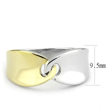 Load image into Gallery viewer, TK3630 - Two-Tone IP Gold (Ion Plating) Stainless Steel Ring with No Stone