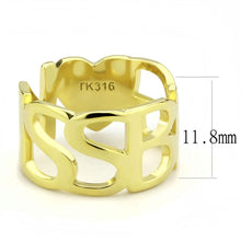 Load image into Gallery viewer, TK3640 - IP Gold(Ion Plating) Stainless Steel Ring with No Stone