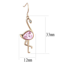 Load image into Gallery viewer, TK3663 - IP Rose Gold(Ion Plating) Stainless Steel Earrings with AAA Grade CZ  in Rose