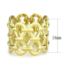 Load image into Gallery viewer, TK3716 - IP Gold(Ion Plating) Stainless Steel Ring with No Stone