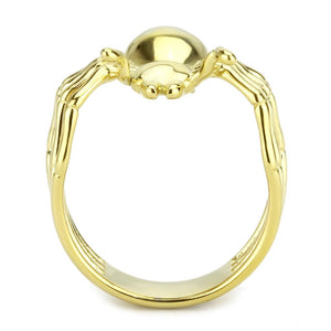 TK3718 - IP Gold(Ion Plating) Stainless Steel Ring with No Stone