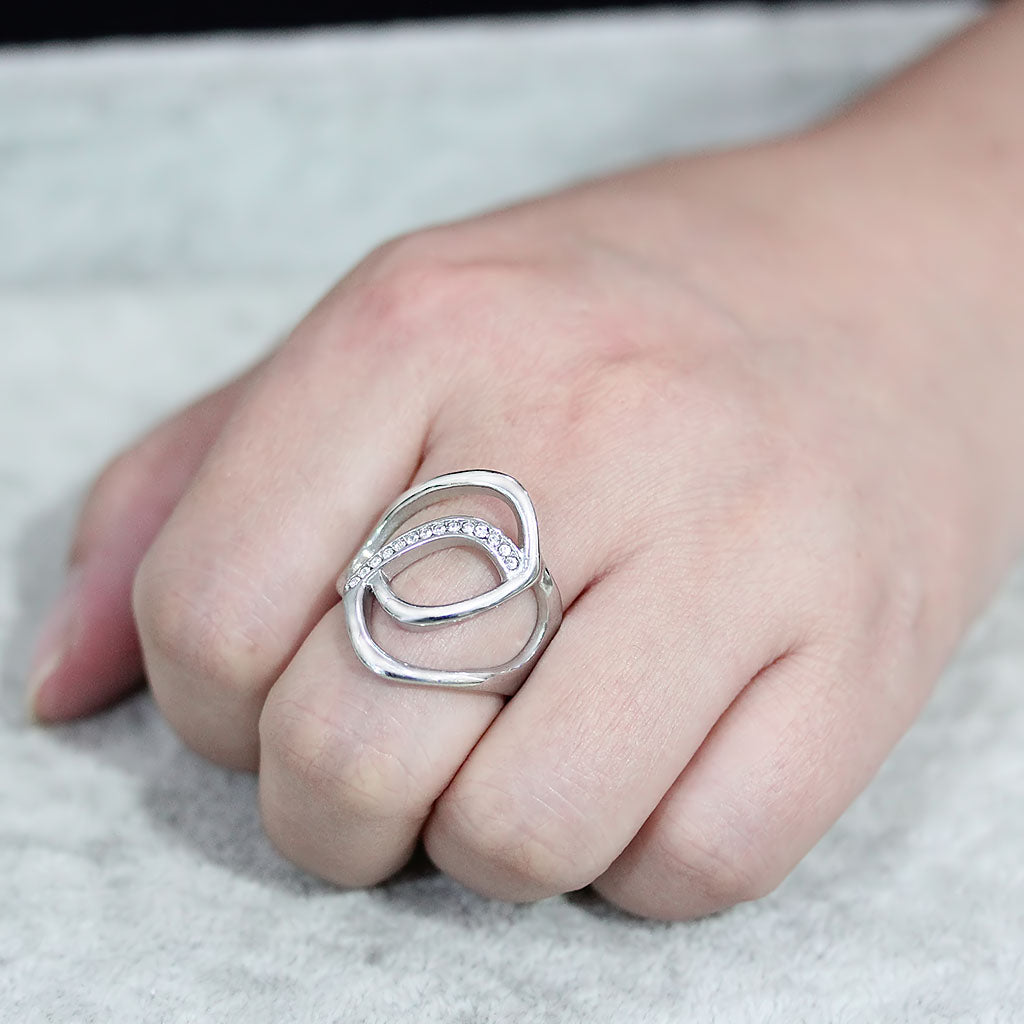 TK3731 High polished Stainless Steel Ring with Top Grade