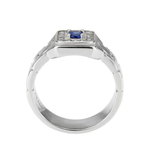 Load image into Gallery viewer, TK3771 - High polished (no plating) Stainless Steel Ring with Synthetic in Montana