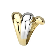 Load image into Gallery viewer, TK3796 - Two Tone IP Gold (Ion Plating) Stainless Steel Ring with NoStone in No Stone