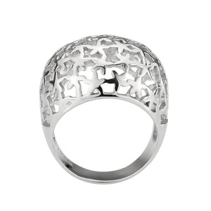 TK3802 - High polished (no plating) Stainless Steel Ring with NoStone in No Stone