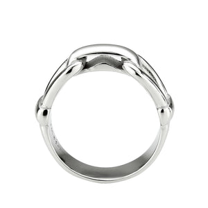 TK3803 - High polished (no plating) Stainless Steel Ring with NoStone in No Stone