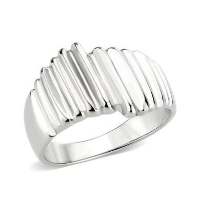 TK3804 - High polished (no plating) Stainless Steel Ring with NoStone in No Stone