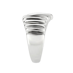 TK3804 - High polished (no plating) Stainless Steel Ring with NoStone in No Stone
