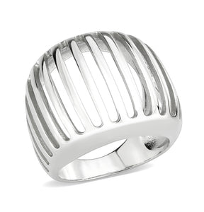 TK3805 - High polished (no plating) Stainless Steel Ring with NoStone in No Stone