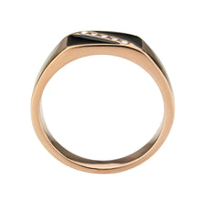 Load image into Gallery viewer, TK3831 - IP Rose Gold(Ion Plating) Stainless Steel Ring with Top Grade Crystal in Clear