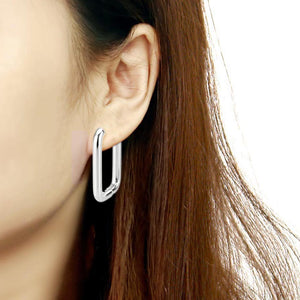 TK3841 - High Polished Minimalist Stainless Steel Earrings