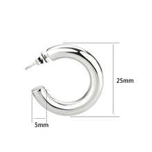 Load image into Gallery viewer, TK3844 - High Polished Minimalist Stainless Steel Earrings