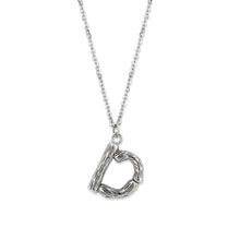 Load image into Gallery viewer, TK3853D High Polished Stainless Steel Chain Initial Pendant - Letter D