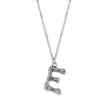 Load image into Gallery viewer, TK3853E High Polished Stainless Steel Chain Initial Pendant - Letter E