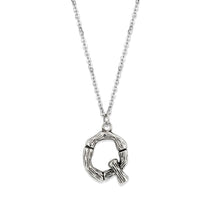 Load image into Gallery viewer, TK3853Q High Polished Stainless Steel Chain Initial Pendant - Letter Q