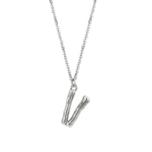 Load image into Gallery viewer, TK3853V High Polished Stainless Steel Chain Initial Pendant - Letter V