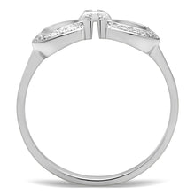 Load image into Gallery viewer, TS047 - Rhodium 925 Sterling Silver Ring with AAA Grade CZ  in Clear