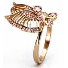 Load image into Gallery viewer, TS094 - Rose Gold 925 Sterling Silver Ring with AAA Grade CZ  in Rose