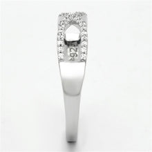 Load image into Gallery viewer, TS107 - Rhodium 925 Sterling Silver Ring with AAA Grade CZ  in Clear