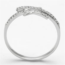 Load image into Gallery viewer, TS113 - Rhodium 925 Sterling Silver Ring with AAA Grade CZ  in Clear