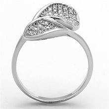 Load image into Gallery viewer, TS149 - Rhodium 925 Sterling Silver Ring with AAA Grade CZ  in Clear