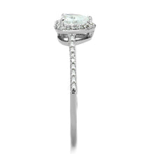 Load image into Gallery viewer, TS196 - Rhodium 925 Sterling Silver Ring with AAA Grade CZ  in Clear
